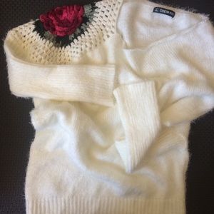 Shein | Flower Crochet Sweater